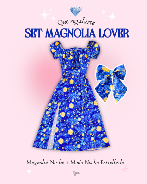 Set Magnolia Lover + Moño Coquette