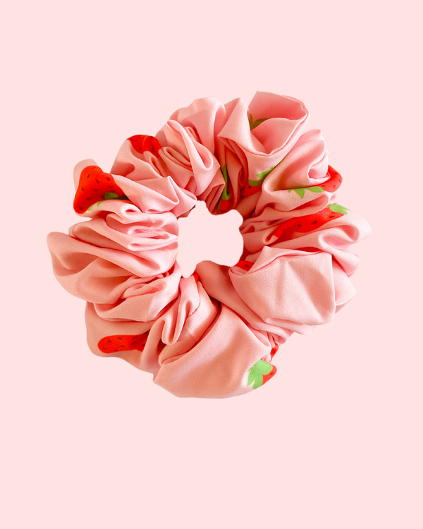 Scrunchie Magnolia Fresa Rosa