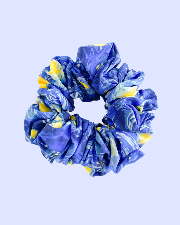 Scrunchie Magnolia Noche Estrellada