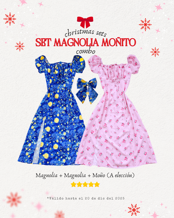 Christmas Set Magnolia Moñito + Envio Gratis