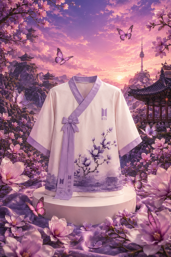 Hanbok Coreano Spring Day Lila