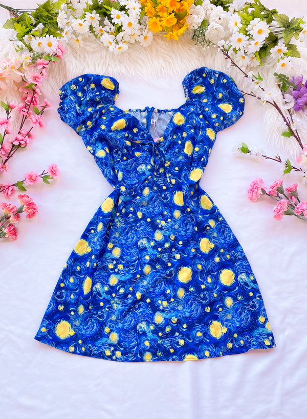 Vestido Lisa Noche Estrellada I