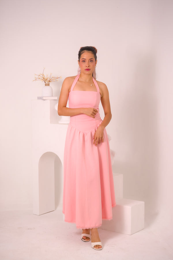 Vestido Julietta Maxi Rosado