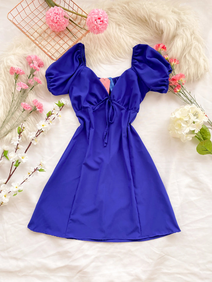 Vestido Lisa Azul Rey