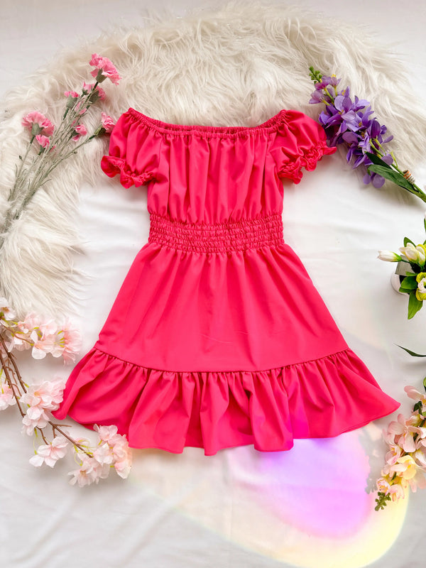 Vestido Polka Fucsia