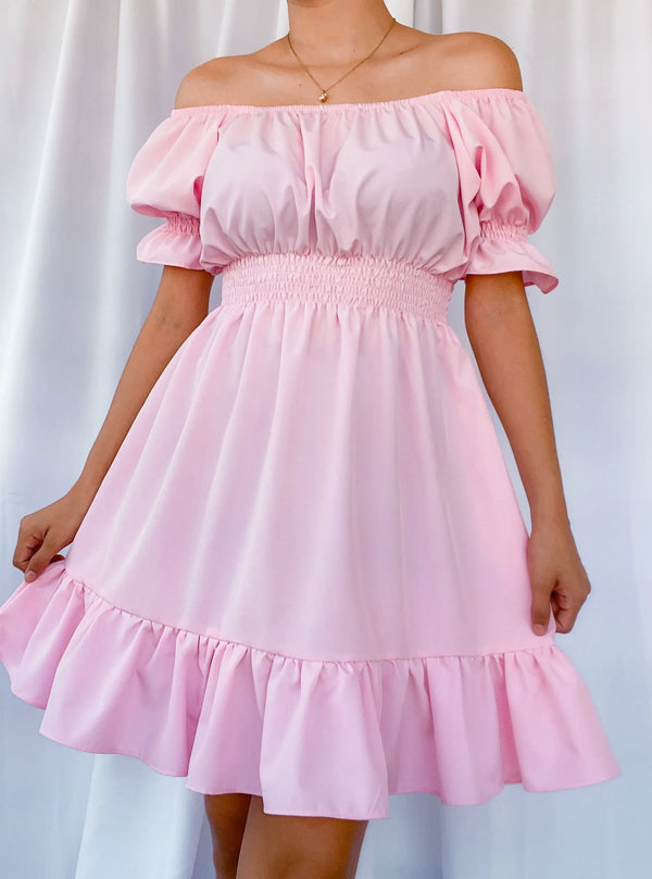 Vestido Polka Rosado