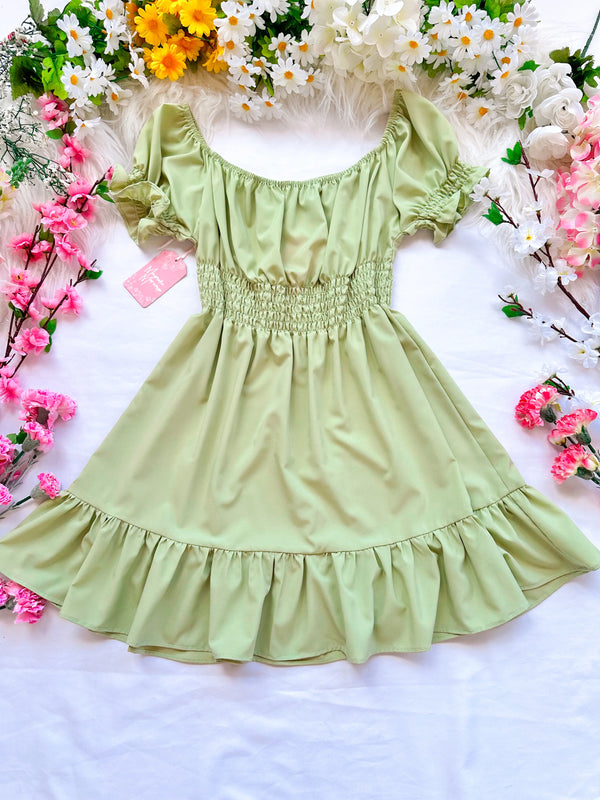 Vestido Polka Verde