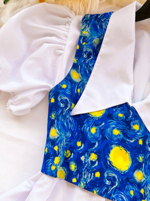 Vestido Bluson Doll Noche Estrellada para dama, aproximadamente 80cm de cintura hacía abajo — Magnolia Morango