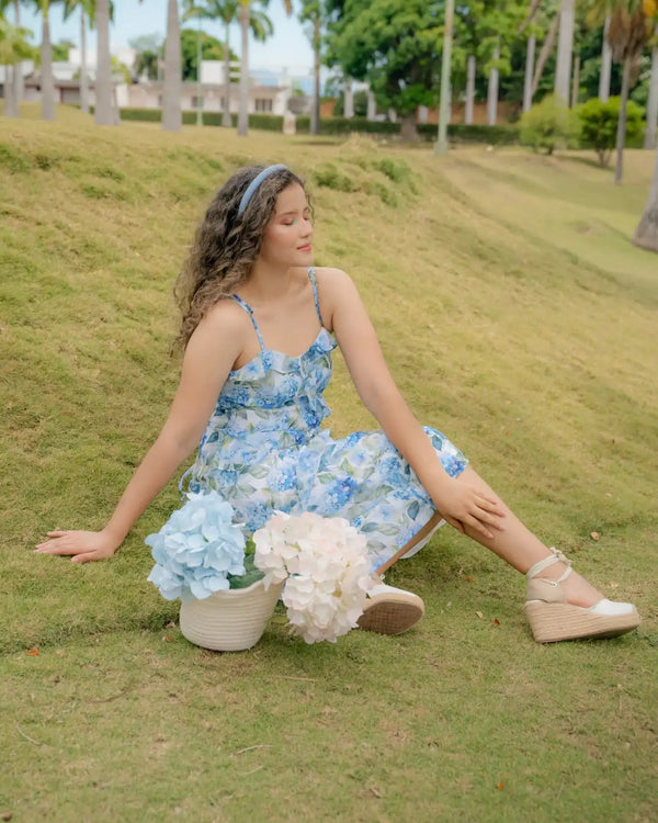 Vestido Cecily de Hortensias Tropicoqueta