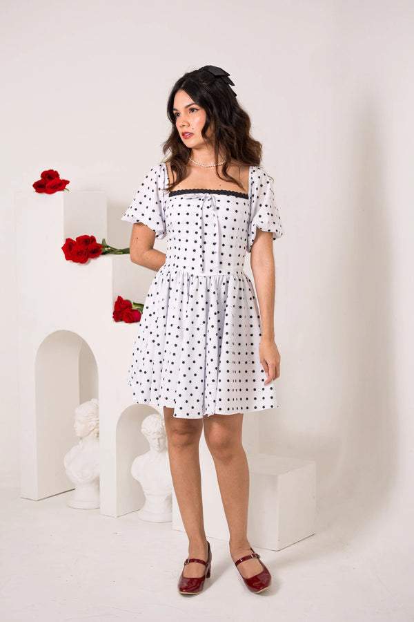 Vestido Serena Corto Polka Dots
