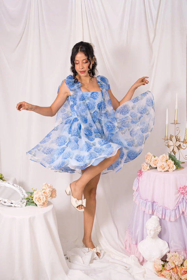 Vestido Charlotte Hortensias Organza